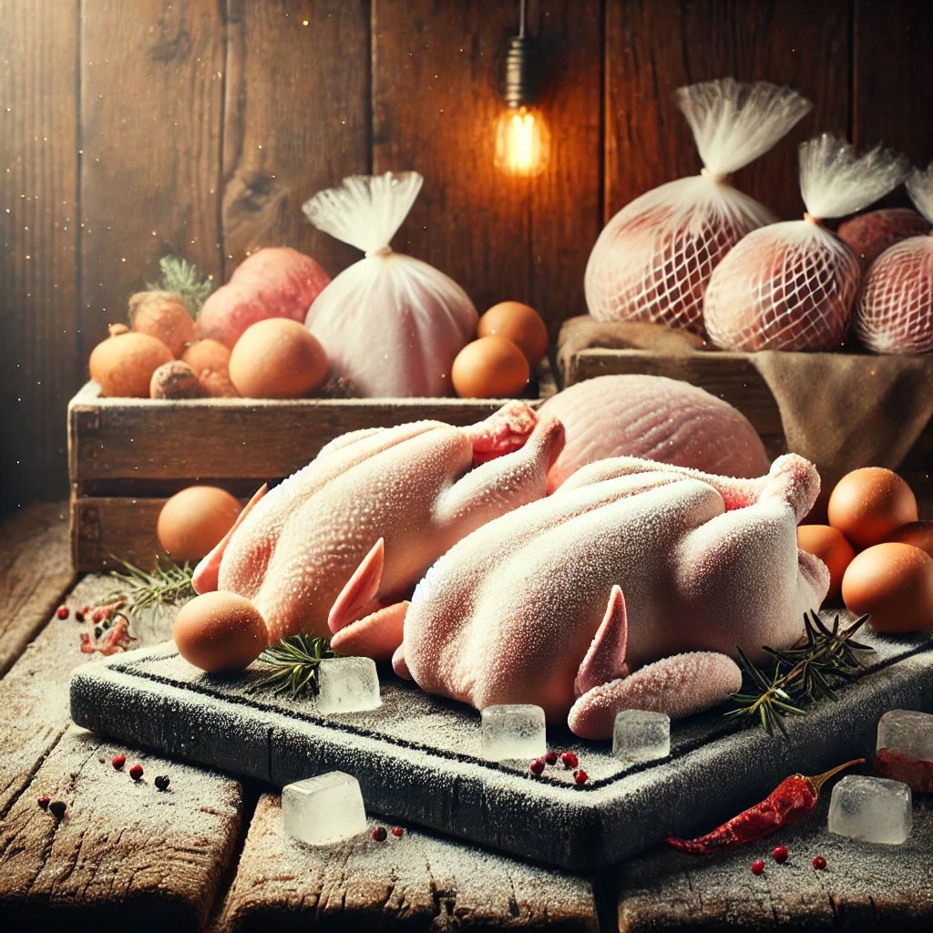 Geflügel gefrostet
